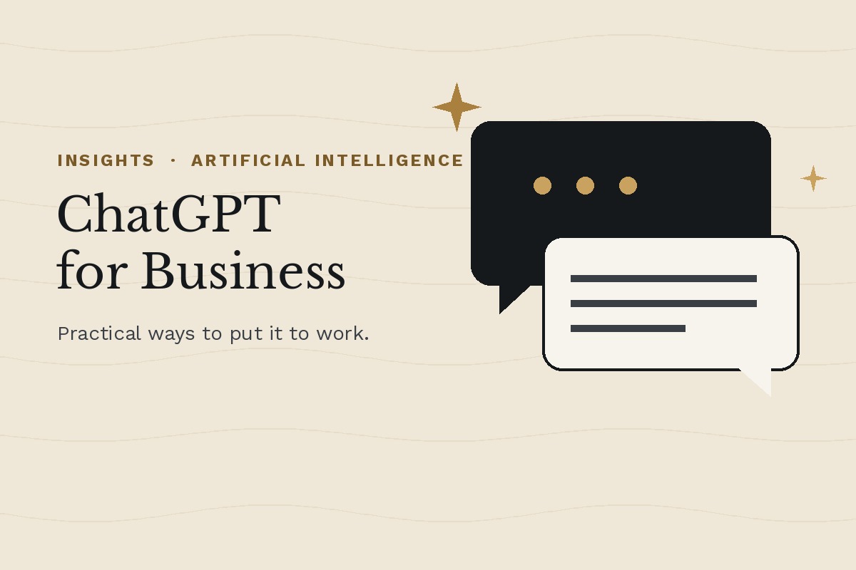 Illustration of ChatGPT for business use