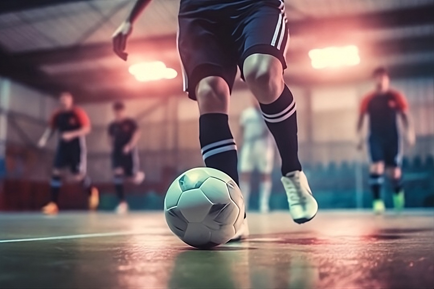 RDT Soccer Academy players training indoors