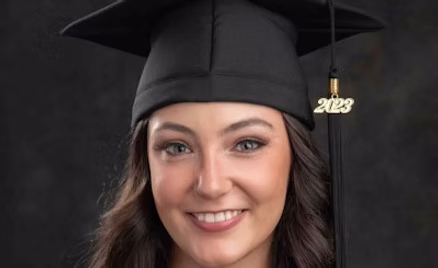 Graduate portrait captured by Grads On The Go Photo Studio